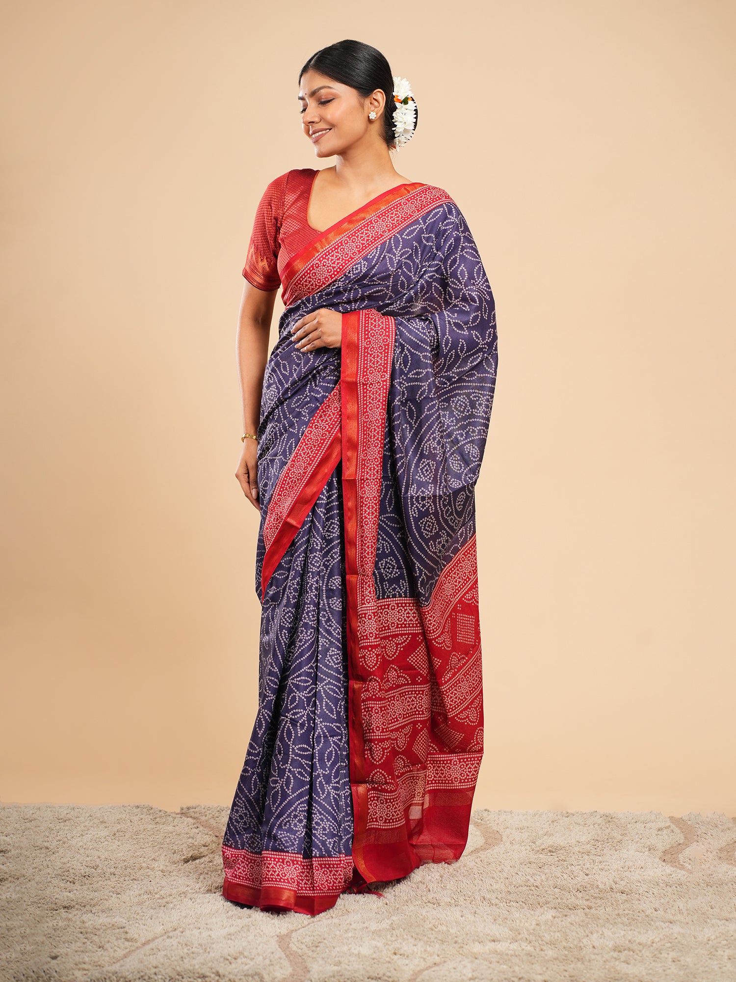 Sindhu Bandhni Saree