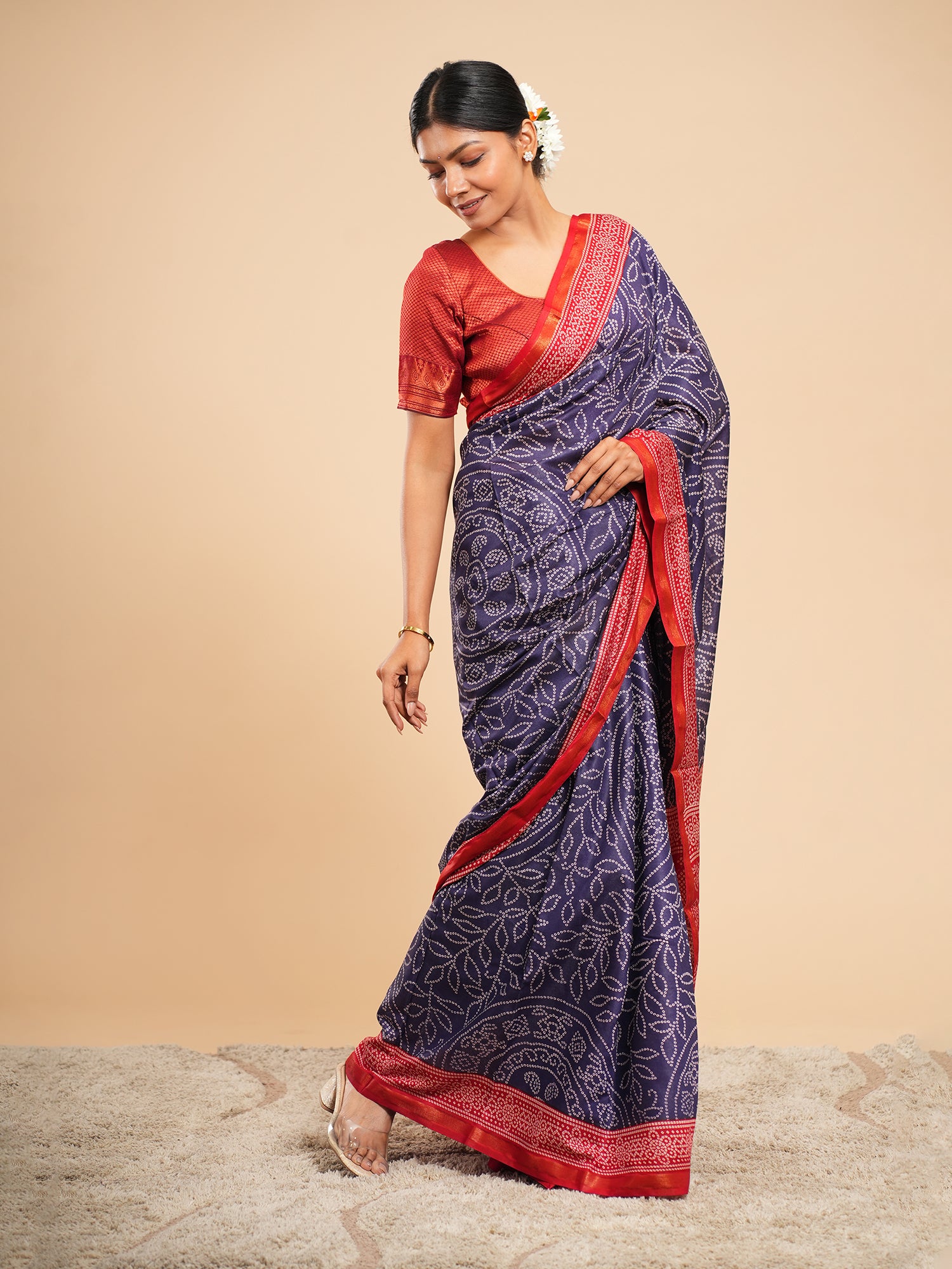 Sindhu Bandhni Saree