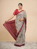 Vaani Viscose Chanderi Madhubani Saree