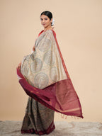 Vaani Viscose Chanderi Madhubani Saree