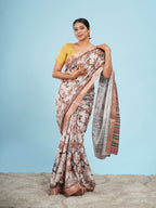 Meadow Self jacquard Floral Soft beige