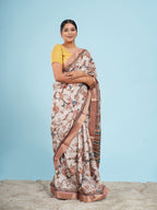 Meadow Self jacquard Floral Soft beige