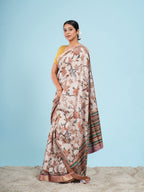 Meadow Self jacquard Floral Soft beige
