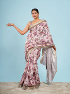 Self Jacquard Saree Blush Pink