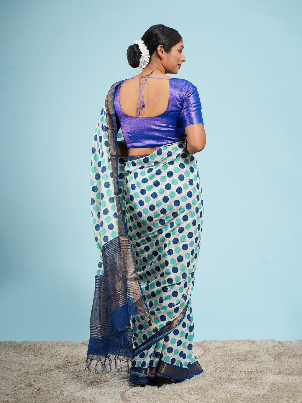 Tarini Polka Dot Saree