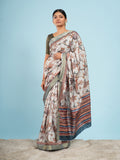 Aritika Self Jacquard Saree Mist Grey