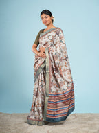 Aritika Self Jacquard Saree Mist Grey