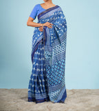 Blue Bird Viscose Printed Saree