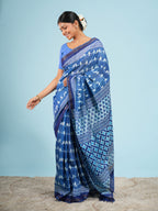 Blue Bird Viscose Printed Saree